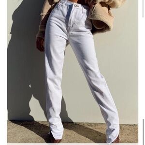 Lioness Womens Alabama White High Waisted Jeans XXS